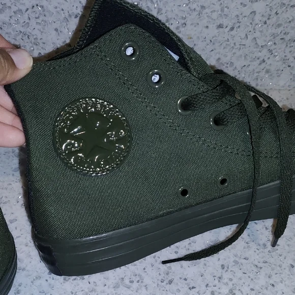 Converse O.P.I Olive Green High-Top Sneakers - Picture 10 of 13